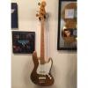 Custom Fender Jazz Bass SPECIAL Shorline Gold Smith Era RARE Bound Maple Neck OHSC 1982 #1 small image