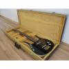 Custom Danelectro Longhorn Short Scale Bass in black with Tweed HSC #1 small image