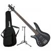 Custom Ibanez SR300EL IPT Left Handed 4-String Electric Bass Bundle #1 small image