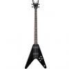 Custom Dean Metalman 2A V Bass Guitar Basswood Top / Body with DMT Design Pickups w/ Active 2-Band EQ - Classic Black Finish (VM2A)