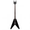 Custom Dean Metalman V Bass Guitar Basswood Top / Body Rosewood Fingerboard w/ Pearl Dot Inlays- Classic Black Finish (VM)