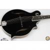 Custom Eastman MD415-BK F-Style Mandolin w/ HSC, Black, Solid Woods, NAMM Demo #25483-3
