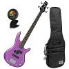 Custom Ibanez GSRM20MPL GIO MiKro Metallic Purple Bass Guitar Bundle Metallic Purple #1 small image