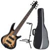 Custom Ibanez GSR206SM Spalted Maple Electric Bass Bundle #1 small image