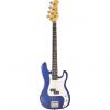 Custom Jay Turser JTB-400C Series Electric Bass Guitar - Trans Blue #1 small image