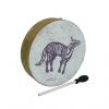 Custom Remo 14&quot; Buffalo Drum Fibers Lone Coyote Design Head