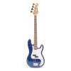 Custom Crestwood Bass Guitar 4 String Transparent Blue P-Style