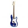 Custom Crestwood Bass Guitar 4 String Metallic Blue P-Style