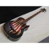Custom DEAN Dave Mustaine Mako Glory 4-string acoustic electric BASS guitar - USA flag #1 small image