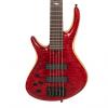 Custom Roscoe Century Custom 5 Left Handed Red Quilted Maple w/Case #1 small image