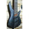 Custom used Ibanez SRFF806 Multi Scale 6 String Electric Bass Black Stained Inspired by Fanned