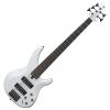 Custom Yamaha TRBX305 5-String White Bass Guitar