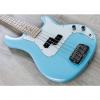 Custom G&amp;L USA LB-100 Electric Bass with Case - Himalayan Blue Finish #1 small image