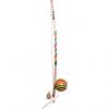 Custom Mid East BRSSPL Berimbau with Painted Spirals and Large Gourd