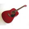 Custom Main Street Full Size Acoustic Guitar - Transparent Red #1 small image