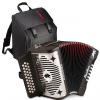Custom Hohner Panther FBE (FbBbE) Accordion - 3100 Bundle w/GigBag, strap and booklet #1 small image