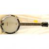 Custom Savannah 6 String Guitar Banjo  Chrome/ Dark Wood Grain