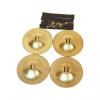 Custom Mid-East Super Size Solid Brass Rim Edge Finger Cymbals 2.7&quot; #1 small image