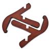 Guitar Stand, I3C Wood Guitar Stand Musical Instrument Stand for Acoustic Classic Electric Guitar Bass Portable X Frame Sapele Wooden Stand Red #2 small image