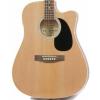Full Size Thinline Acoustic Electric Guitar with Gig Bag Case &amp; Picks - Natural Finish #1 small image