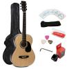 IMusic 39&quot; Inch Gloss Natural Acoustic Guitar Starter Kit Beginner Package #1 small image