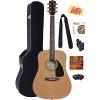 Fender Acoustic Guitar Bundle with Hard Case, Stand, Tuner, Strings, Strap, Picks, Austin Bazaar Instructional DVD, and Polishing Cloth #1 small image