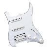 Vinmax 3Ply White Loaded Pickguard HSS w/ Pickups for Squier Strat Guitar Prewired #1 small image