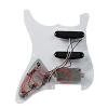 Vinmax 3Ply White Loaded Pickguard HSS w/ Pickups for Squier Strat Guitar Prewired