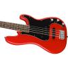 Squier Affinity P/J Electric Bass Guitar - Rosewood Fingerboard, Race Red w/ Stand and Tuner #5 small image