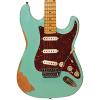Sawtooth Handcrafted Americana ES Relic Solid Body Electric Guitar with Hard Case, Surf Green #1 small image