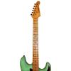 Sawtooth Handcrafted Americana ES Relic Solid Body Electric Guitar with Hard Case, Surf Green
