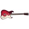 Silvertone Classic 1449-RSFB Solid-Body Electric Guitar, Red/Silver Flake Burst #1 small image