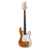 Legacy Solid-Body Electric Bass Guitar, Natural #1 small image