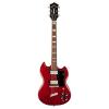 Guild '16 S-100 Polara Solid Body Electric Guitar with Deluxe Gig Bag (Cherry Red) #1 small image