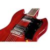 Guild '16 S-100 Polara Solid Body Electric Guitar with Deluxe Gig Bag (Cherry Red) #4 small image
