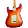 Fender American Deluxe Stratocaster HSS Shawbucker Solid-Body Electric Guitar, Sunset Metallic