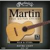 Martin martin acoustic guitar strings M200 martin d45 Silk martin acoustic guitars &amp; martin guitar strings Steel martin guitar accessories 12-String Folk Guitar Strings, Extra Light #1 small image