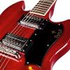 GuildS-100 Polara CHR Solid Body Electric Guitar, Cherry Red with Guild Hard Case, ChromaCast Electric Strings, Cable, Strap, Picks, Stand and Polish Cloth #6 small image