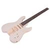 ammoon Unfinished DIY Electric Guitar Kit Basswood Body Rosewood Fingerboard Maple Neck Special Design Without Headstock #4 small image