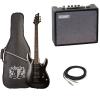 C-1 SGR by Schecter Beginner Electric Guitar Amp Bundle- Midnight Satin Black #1 small image