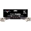 Fender 6&quot; Custom Shop Guitar Patch Cable (2-pack) - Black Tweed, Dual Angled #1 small image