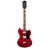 Guild S-100 Polara Solid Body Electric Guitar with Case (Cherry Red)
