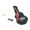 Pyle PGA32RBR - Classical Electric Acoustic Guitar - Built in Preamp and Pickup - Nylon Strings Ideal for Beginners - Mahogany
