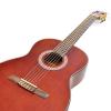 Pyle PGA32RBR - Classical Electric Acoustic Guitar - Built in Preamp and Pickup - Nylon Strings Ideal for Beginners - Mahogany #5 small image