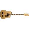 Fender Acoustic Guitars California KINGMAN BASS SCE NAT W/ Hard Case Dreadnought Acoustic Cutaway-Electric Bass with Hard-Shell Carrying Case, Natural