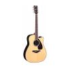 Yamaha FGX730SC Solid Top Acoustic-Electric Guitar (Rosewood, Natural) with Knox Fiberglass Acoustic Guitar Case #2 small image