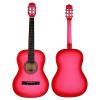 YMC 38&quot; Pink Beginner Acoustic Guitar Starter Package Student Guitar with Gig Bag,Strap, 3 Thickness 9 picks,2 Pickguards, Pick Holder, Extra Strings, Electronic Tuner -Pink #2 small image