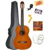 Yamaha C40 Full-Size Classical Guitar Bundle with Gig Bag, Clip-On Tuner, Austin Bazaar Instructional DVD, Strings, Picks, and Polishing Cloth - Natural #1 small image