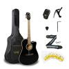 Bailando 41 Inch Full Size Acoustic Electric Cutaway Guitar, 5-Band EQ, Black #1 small image