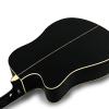 Bailando 41 Inch Full Size Acoustic Electric Cutaway Guitar, 5-Band EQ, Black #4 small image